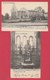 Familleureux - L'Eglise Et La Statue Miraculeuse Notre-Dame Préservée ...de L'incendie - 2 Cartes ( Voir Verso ) - Seneffe