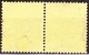 GREAT BRITAIN 1911 KEDVII 2 X 3d Joined Pair Purple/Lemon SG277 Used - Oblitérés