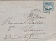 Yvert 60C Cérès Lettre Cachet Gare D' Amiens 19/12/1875 Losange AR P à Surgères Charente Inférieure Verso Ambulant X 2 - 1849-1876: Période Classique