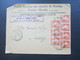 Frankreich 1927 Säerin Nr. 215 (7) MeF Z.B. Waag. 4er Streifen Societe Lorraine Des Acieries De Rombas Division Franche - Cartas & Documentos