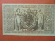 Reichsbanknote 1000 MARK 1910 CACHET ROUGE ALPHABET "P" (B.4) - 1000 Mark