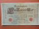 Reichsbanknote 1000 MARK 1910 CACHET ROUGE ALPHABET "T" (B.4) - 1000 Mark