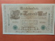 Reichsbanknote 1000 MARK 1910 CACHET VERT ALPHABET "G" (B.4) - 1000 Mark