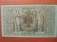 Reichsbanknote 1000 MARK 1910 CACHET VERT ALPHABET "G" (B.4) - 1000 Mark