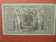 Reichsbanknote 1000 MARK 1910 CACHET VERT ALPHABET "G" (B.4) - 1000 Mark