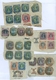 Delcampe - India Stamps And Postal History Queen Victoria - King George VI. Many High Values On Piece, Interesting Lot. - Collections, Lots & Series