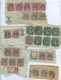 Delcampe - India Stamps And Postal History Queen Victoria - King George VI. Many High Values On Piece, Interesting Lot. - Collections, Lots & Series