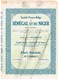 Titre Ancien - Société Franco-Belge Du Sénégal Et Du Niger - Société Anonyme -Titre De 1926 - Afrique