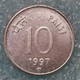 India 10 Paise, 1997 Mintmark "*" - Hyderabad -2225 - Inde