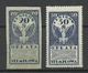 POLEN Poland Stempelmarken Documentary Tax 20 & 50 Fenigov MNH - Steuermarken