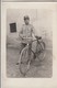 MILITARE CON BICI SOLDIER WITH BICYCLE - FOTO ORIGINALE 1915 - Guerre, Militaire