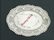 Mignonnette Ovale Avec Collage Et Relief, Bords En Dentelle Dorés à L'or Fin.. Voeux Envoyés En 1878. 2 Scans - Collections