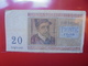 BELGIQUE 20 FRANCS 1956 CIRCULER (B.4) - 20 Francs