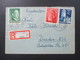 DR 1943 Generalgouvernement Einschreiben Gestempelter R-Zettel Lemberg 1 365 Und Handschriftlich G Aus Ukraine!! - Ocupación 1938 – 45