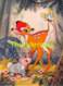 CPSM WALT DISNEY CARTE A SYSTEME 3D LENTICULAR CARD BAMBI & THUMBER - Autres & Non Classés