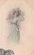 CPA Jeune Femme Debout Girl Lady Mode Chapeau Fleur Viennoise M.M. Vienne N° 276  Illustrateur  (2 Scans) - 1900-1949