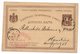 1887 SERBIA, SERBIA JUDAICA, BELGRADE TO HAMBURG, JACOB LOWENSOHN, COMPANY FLAM TO ROTHSCHILDS  COMPANY, STATIONERY CARD - Serbia