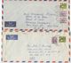 Sudan 1962-63 2 Airmail Covers Khartoum To New York, Scott 149 152 153 - Sudan (1954-...)
