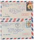 Philippines 1977 2 Airmail Covers Pasay City - Nichols Air Base, Scott 1318 & 1325 - Philippines