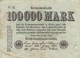 100.000 Mark Reichsbanknote N31 VG/G (IV) - 100.000 Mark