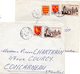 (L91) Ambulant Ferroviaiare Paris-Vannes Brigade A, B, C, D Sur 4 Lettres Vers Concarneau En 1956 - Railway Post