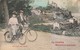 Isère : VIENNE : De Vienne Recevez Ce Souvenir ( Couple  De Cyclistes ) Colorisée - Vienne
