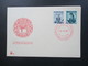 Österreich 1951 Sonderkarte Trachten Mit Rotem SST Wien 1 Gewerkschaftstag Der Post U. Telegraphenbediensteten - Briefe U. Dokumente