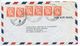 New Zealand 1956 Airmail Cover Christchurch To Ann Arbor Michigan, Scott 292 X 6 - Covers & Documents