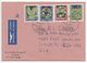 Switzerland 1993 Airmail Cover Weite To Detroit Michigan, Scott B591-B594 Plants - Covers & Documents