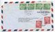 Germany, West 1956 Airmail Cover Cloppenburg & Bremen, Scott 708  X 4, 710 X 2 Heuss - Covers & Documents