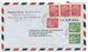Germany, West 1956 Airmail Cover Nürnberg To U.S., Scott 708 X 2, 710 X 4 Heuss - Covers & Documents