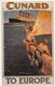 Postcard Advertising Cunard Liner Mauretania Services To Europe [ Reproduction ] My Ref  B23667 - Advertising