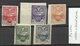 POLEN Poland 1921 Ostoberschlesien Gorny Slask = 5 Values From Michel 1- 7 B Insurgenten-Ausgabe MNH/o - Schlesien