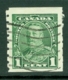 Canada: 1935   KGV - Coil   SG352a    1c  [Imperf X Perf 8] [Narrow '1' Variety]   Used - Used Stamps