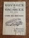 1954 - Cars De Brunoy, Voyages De Vacances, Baillergeau, Place De La Pyramique, Horaires Et Tarifs, Saint Malo, Tréport - Europe