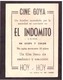 Programa Cine. El Indomito. Elvis Presley. 1961. No Apta Menores 18 Años. EEUU. Cine Goya.Tanger. Marruecos. - Manifesti & Poster