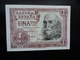 ESPAGNE : 1 PESETA   22.7.1953    C.B. 127 / P 144a     SUP à SUP+ - 1-2 Pesetas