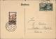 Entier Saargebiet Sarre Caserne Vauban Sarrelouis Vert Foncé + YT 107 CAD Dudweiler Sarr C 25 1 32 - Enteros Postales