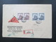 Böhmen Und Mähren 1944 Einschreiben / Nachnahme Briefmarkengeschäft Zdenek Riha Prag - Adorf Mit Ak Stempel - Briefe U. Dokumente
