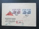 Böhmen Und Mähren 1944 Einschreiben / Nachnahme Briefmarkengeschäft Zdenek Riha Prag - Adorf Mit Ak Stempel - Covers & Documents