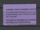 FRANCE / 2019 / Y&T N° AA 1656 (C) ** : Marianne D'YZ (du Carnet Marianne International Guichets) 1 TVP - Autres & Non Classés