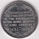 Médaille Tercentenary Royal Hospital Chelsea 1682 1982. Tricentenaire De La Fondation Par Charles II - Autres & Non Classés