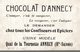 CHROMO CHOCOLAT D'ANNECY  LA MER  LE RETOUR DES BATEAUX PECHEURS  DESSIN DE O. BESNOU - Other & Unclassified