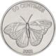 Congo. Coin. 50 Centimeters 2002. VF / XF. A Lion. Butterfly - Congo (Democratic Republic 1998)