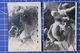 B&W Amateur Lot 2 Photos Boys Man Beach Game - Personnes Anonymes