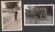 2 Petites Photos Amateur 1943 Avec Cachet Censure STALAG VIII A 46 GEPRÜFT Prisonniers De Guerre WW2 POW - 9X6 Cm. - Guerra, Militares