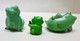 3 Miniatures De GRENOUILLES En Plastique - Bibelot Animaux Grenouille - Animals