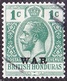 BRITISH HONDURAS 1917 KGV 1 Cent Blue-Green SG116 Fine Used - British Honduras (...-1970)