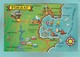 Small Post Card,Map Of Torbay,Devon,V103. - Other & Unclassified