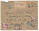 TAXE 3FR+50C+1FR MONTPELLIER 1942 LETTRE RECOMMANDEE TAXE SIMPLE RARE - 1859-1959 Lettres & Documents